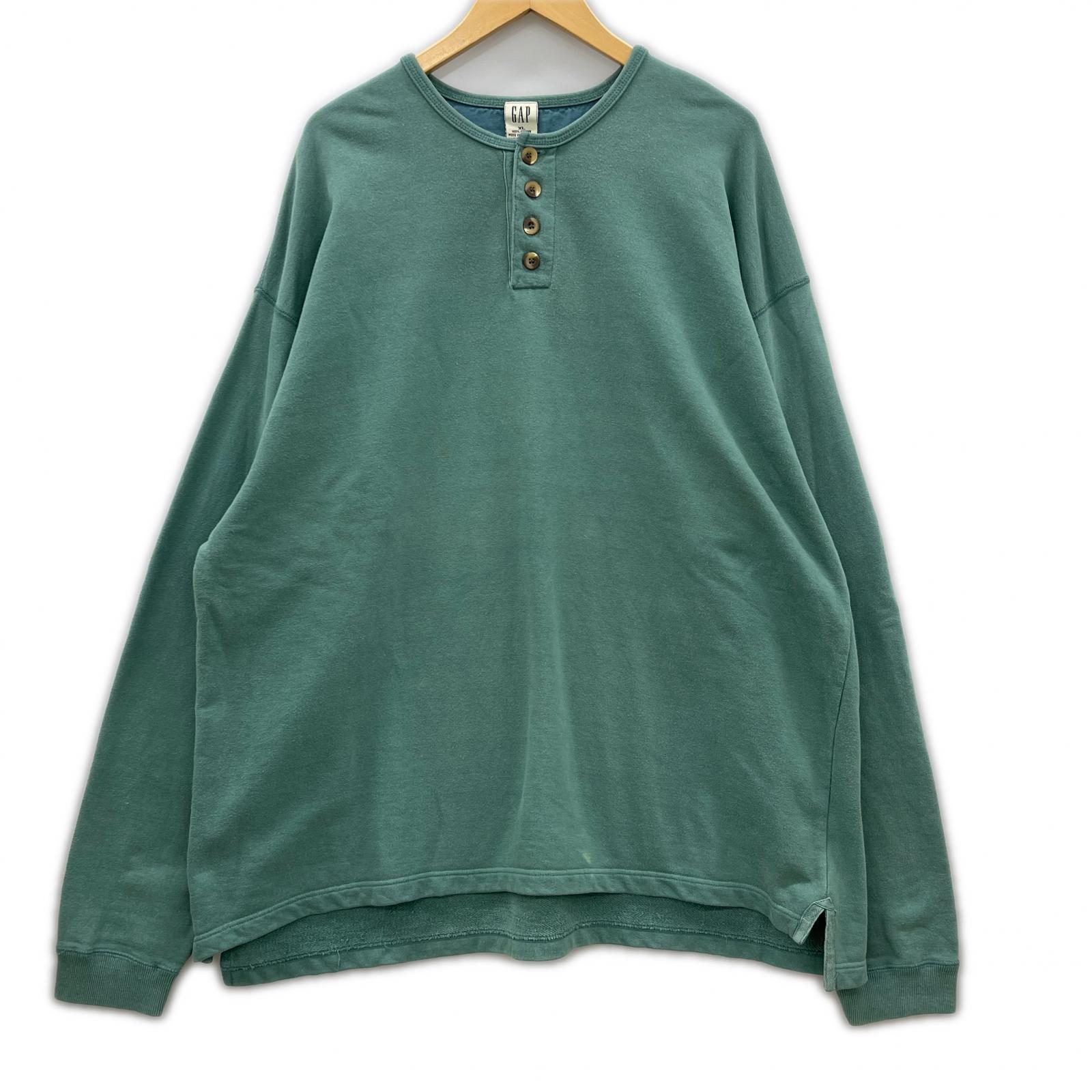 長袖Tシャツ オールド 緑 XL グリーン