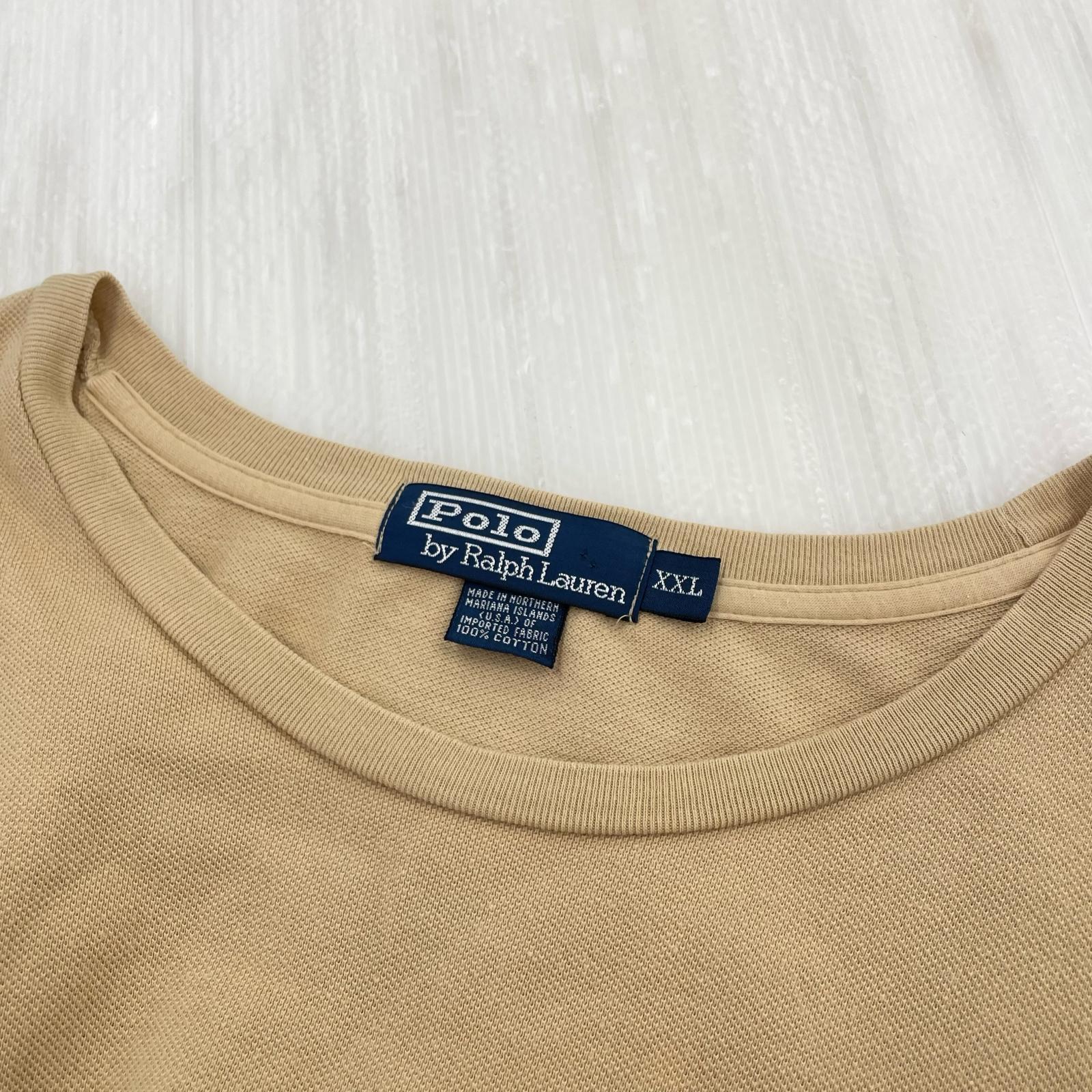 半袖Tシャツ 鹿の子 ベージュ XXL ベージュ