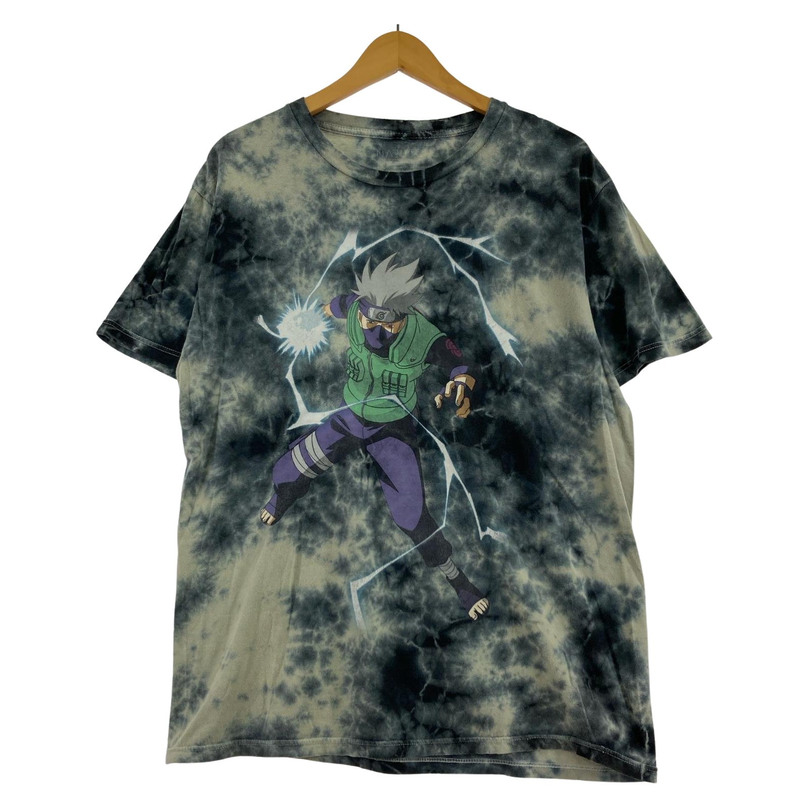 半袖Tシャツ NARUTO 00s カカシ タイダイ アニメTシャツ (M) M マルチカラー