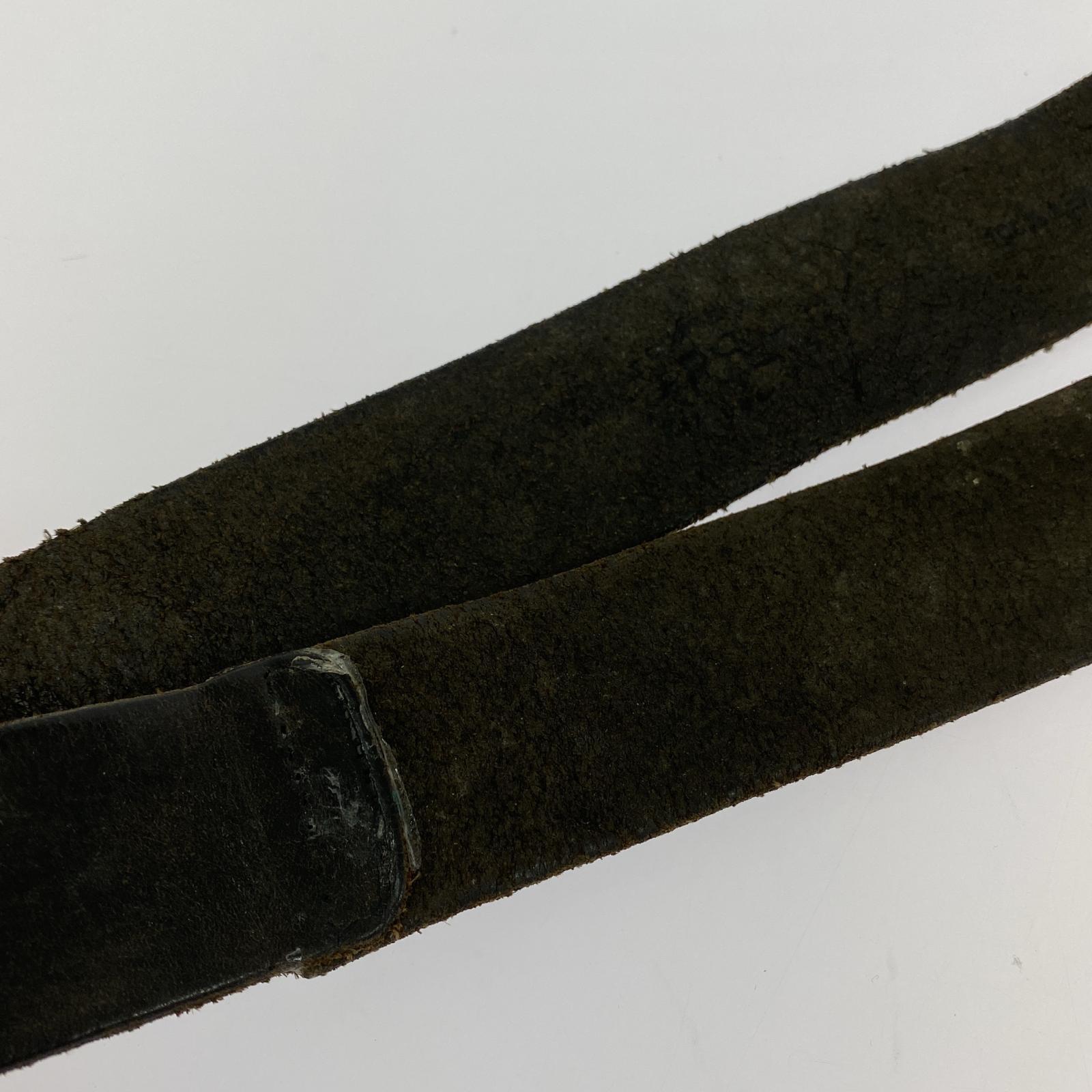 その他アクセサリー RRL LEATHER RING BELT (32) 32 ブラック