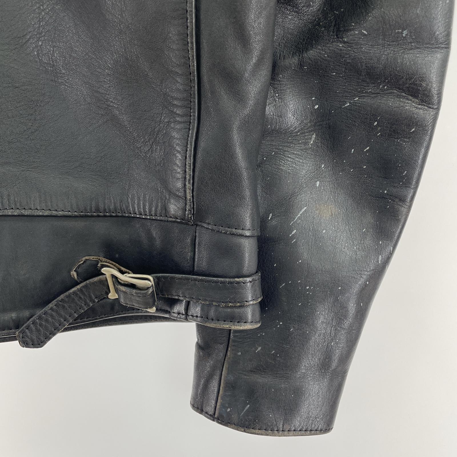 レザージャケット 70s Lewis Leathers ドミネーター シングルレザージャケット 34 黒 34 ブラック