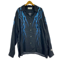 長袖シャツ el conductor PASSION DESIRE オープンカラーシャツ ブラック