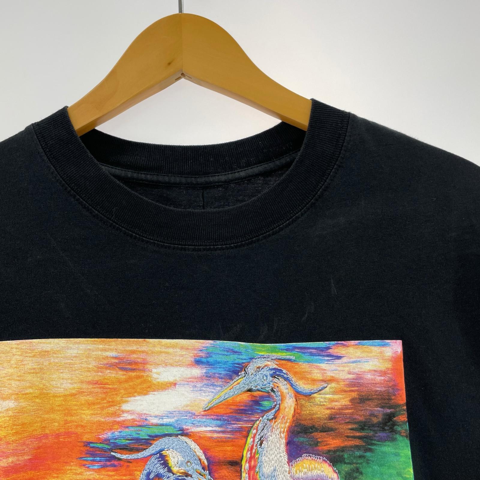 半袖Tシャツ 20SS 刺繍 カットソー 黒 (XS) ブラック