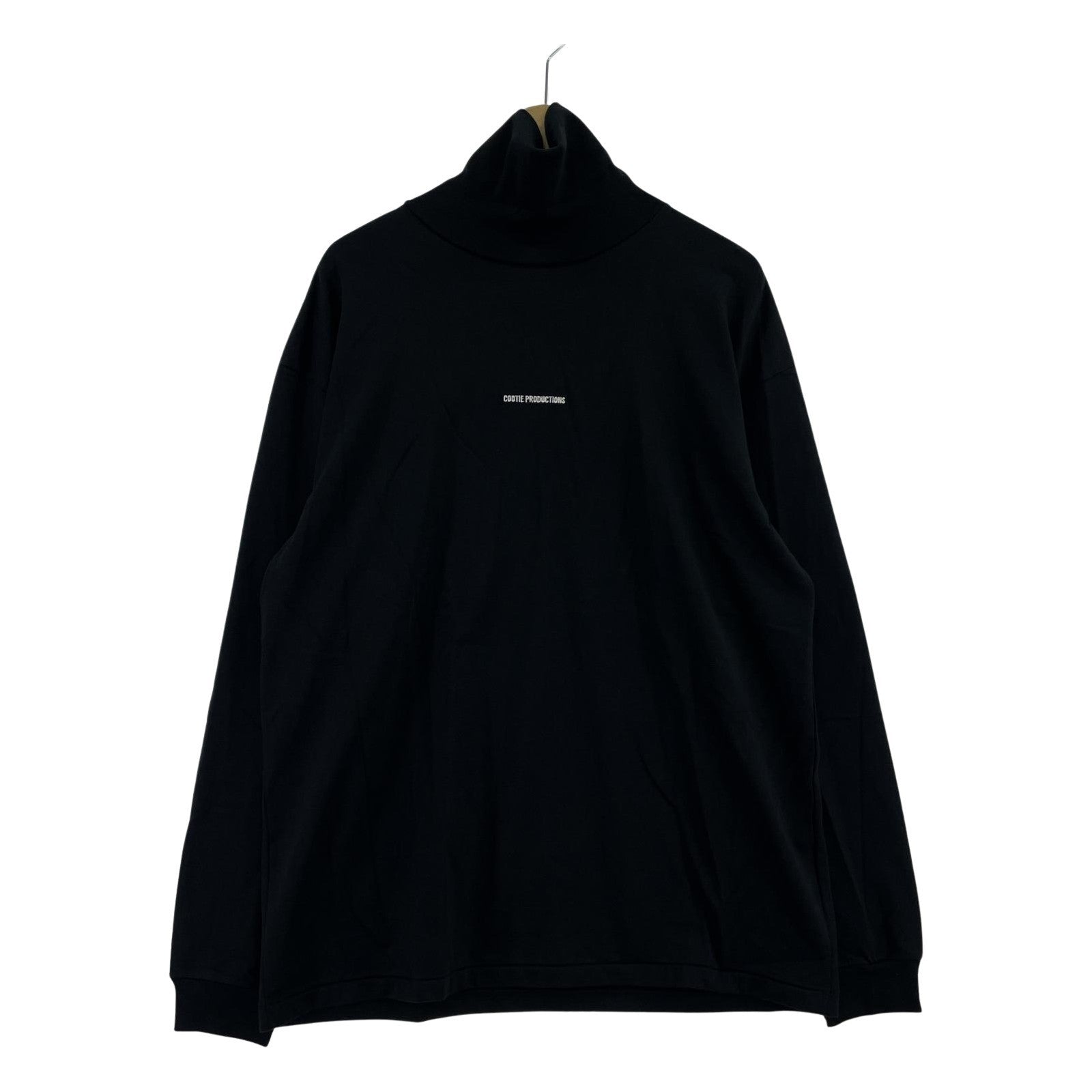 長袖Tシャツ Supima Cotton Sweat Turtle Neck L/S Tee S ブラック