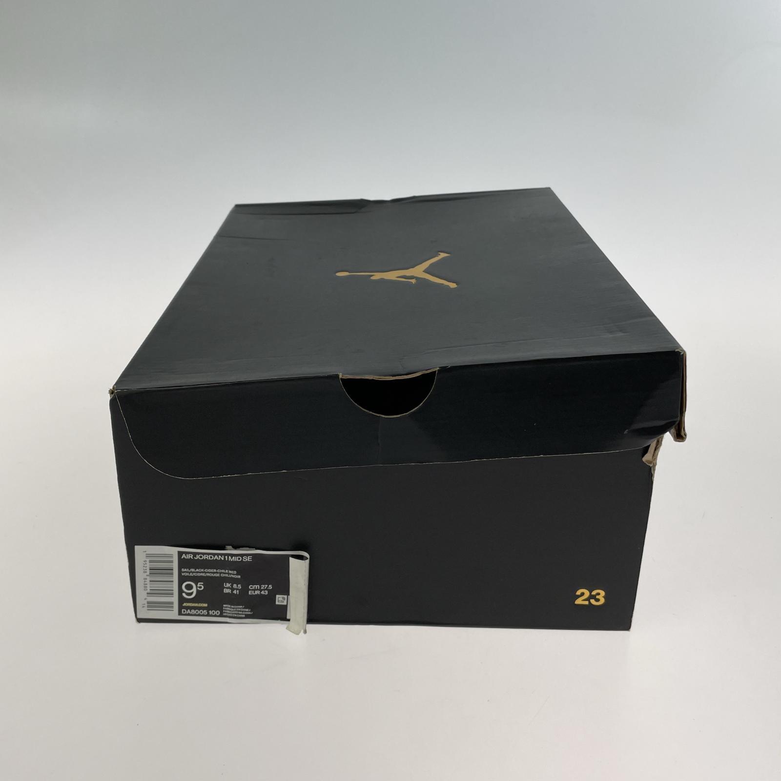 スニーカー AIR JORDAN 1 MID SE BRUSHSTROKE 27.5cm (US9 1/2 UK9 EU45)