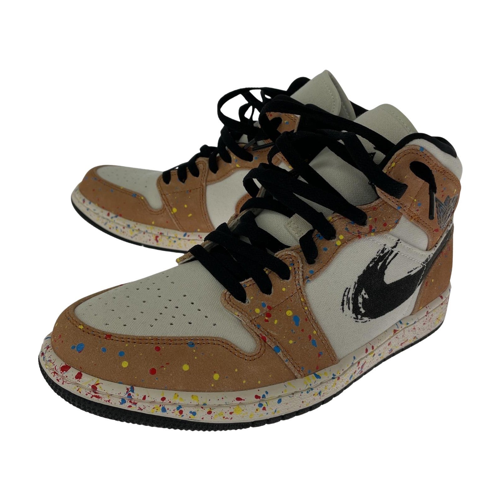 スニーカー AIR JORDAN 1 MID SE BRUSHSTROKE 27.5cm (US9 1/2 UK9 EU45)