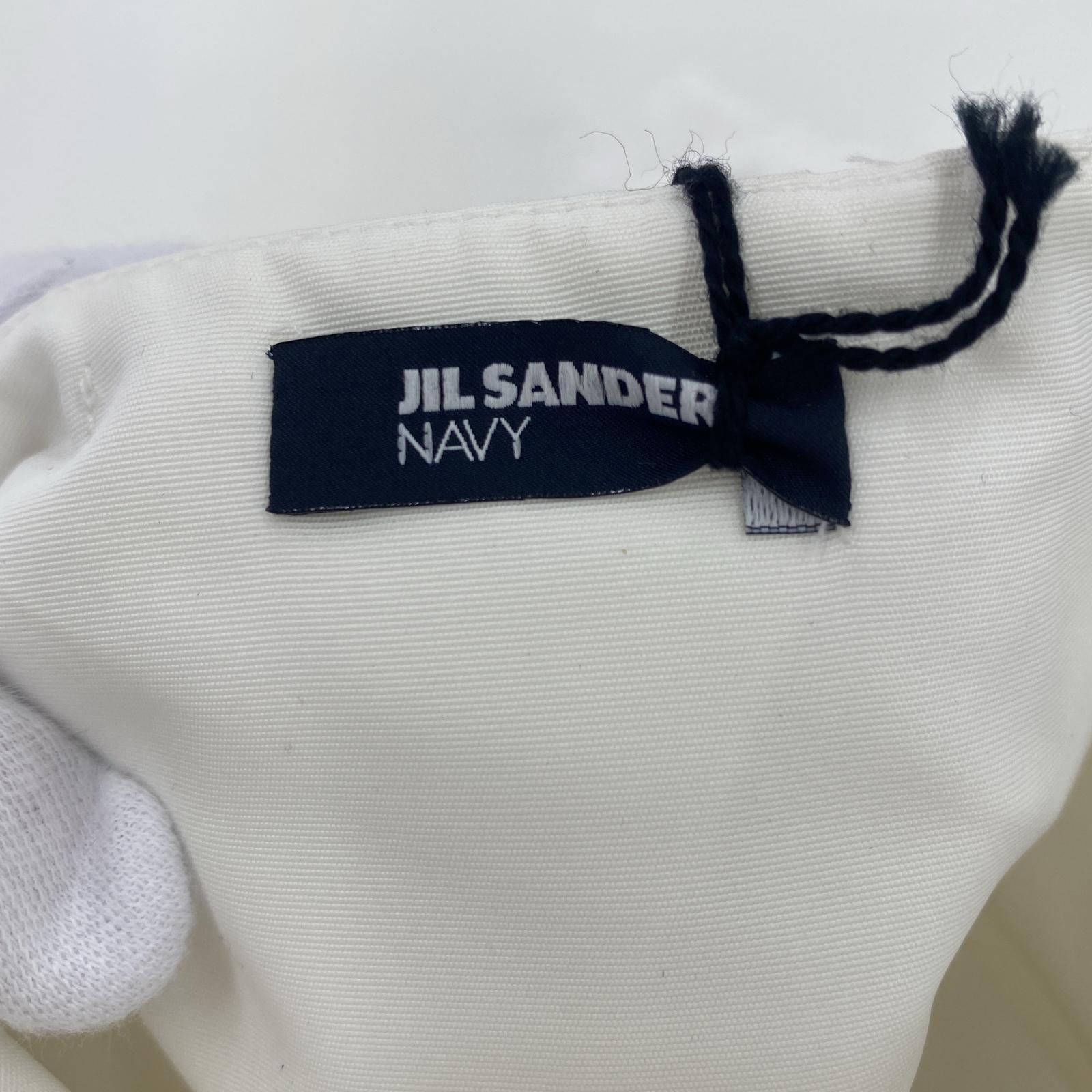 ミニスカート JILL SANDER NAVY プリーツスカート 白 36 ホワイト