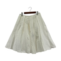 ミニスカート JILL SANDER NAVY プリーツスカート 白 36 ホワイト
