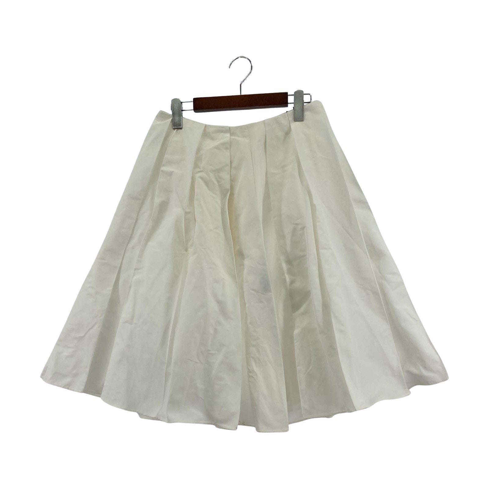 ミニスカート JILL SANDER NAVY プリーツスカート 白 36 ホワイト