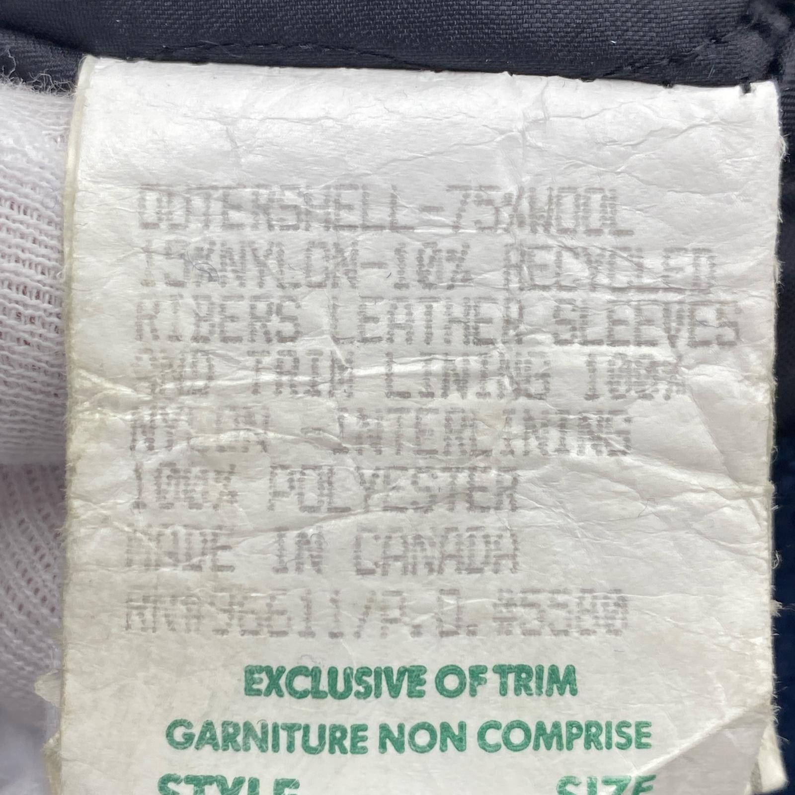 ジャケット 90s CANADA SPORTSWEAR レザースタジャン 2XL