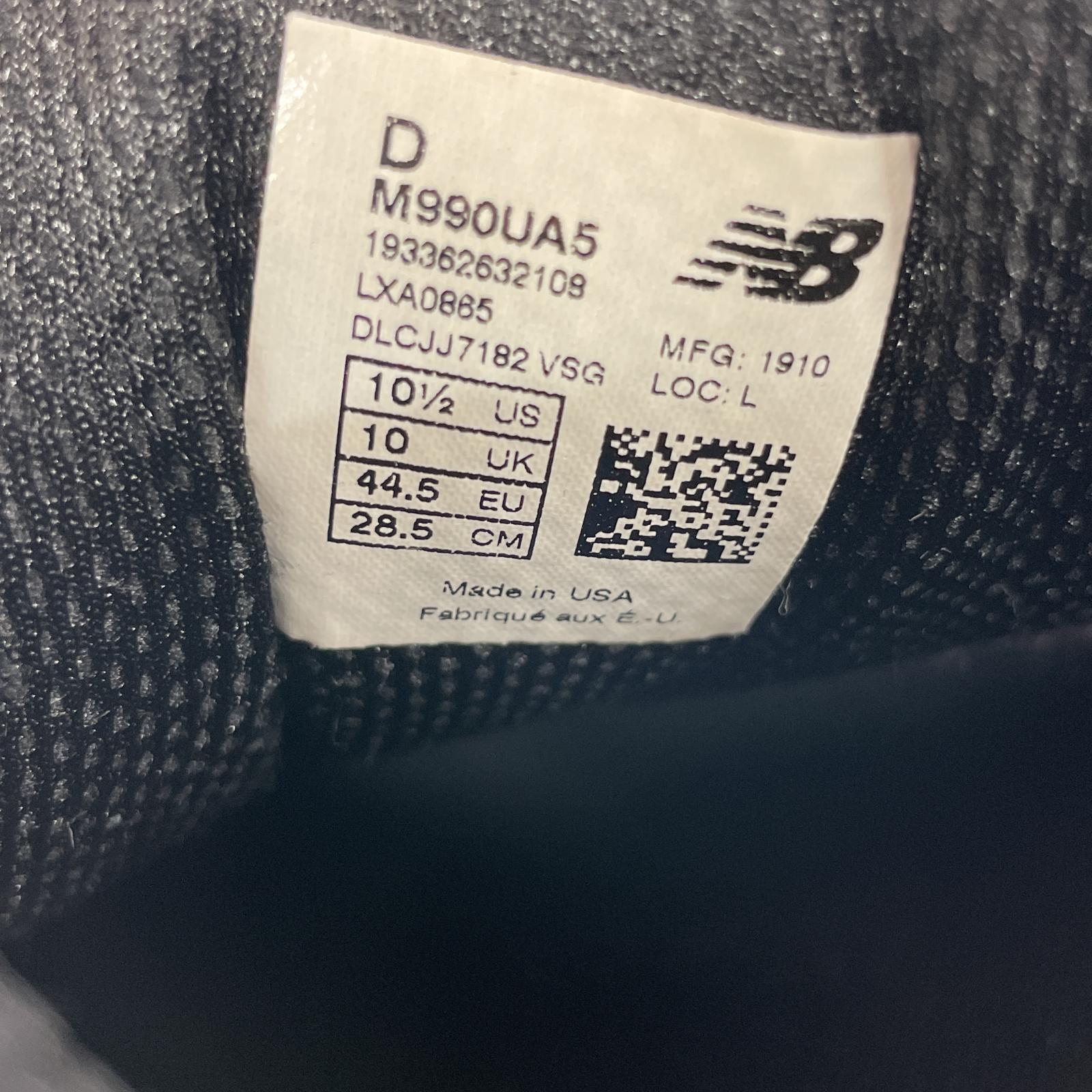 スニーカー アローズ別注 USA製 M990UA5 スニーカー 黒 (28.5cm) 28.5cm (US10 1/2 UK10 EU47) ブラック