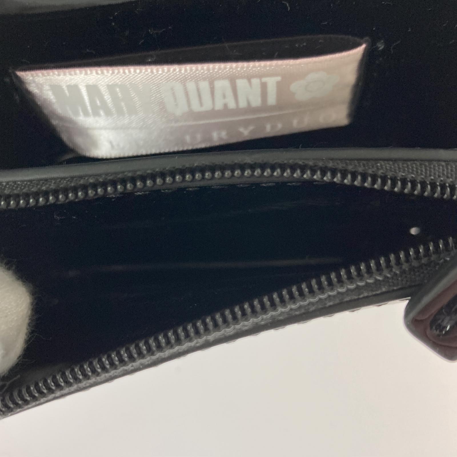 コインケース MARY QUANT×MERCURYDUO デイジーチャーム ミニウォレット BLK ブラック