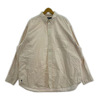 長袖シャツ ピンクホワイト (XL) ピンク