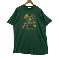 半袖Tシャツ MAZE フラワープリント 緑 (L) L