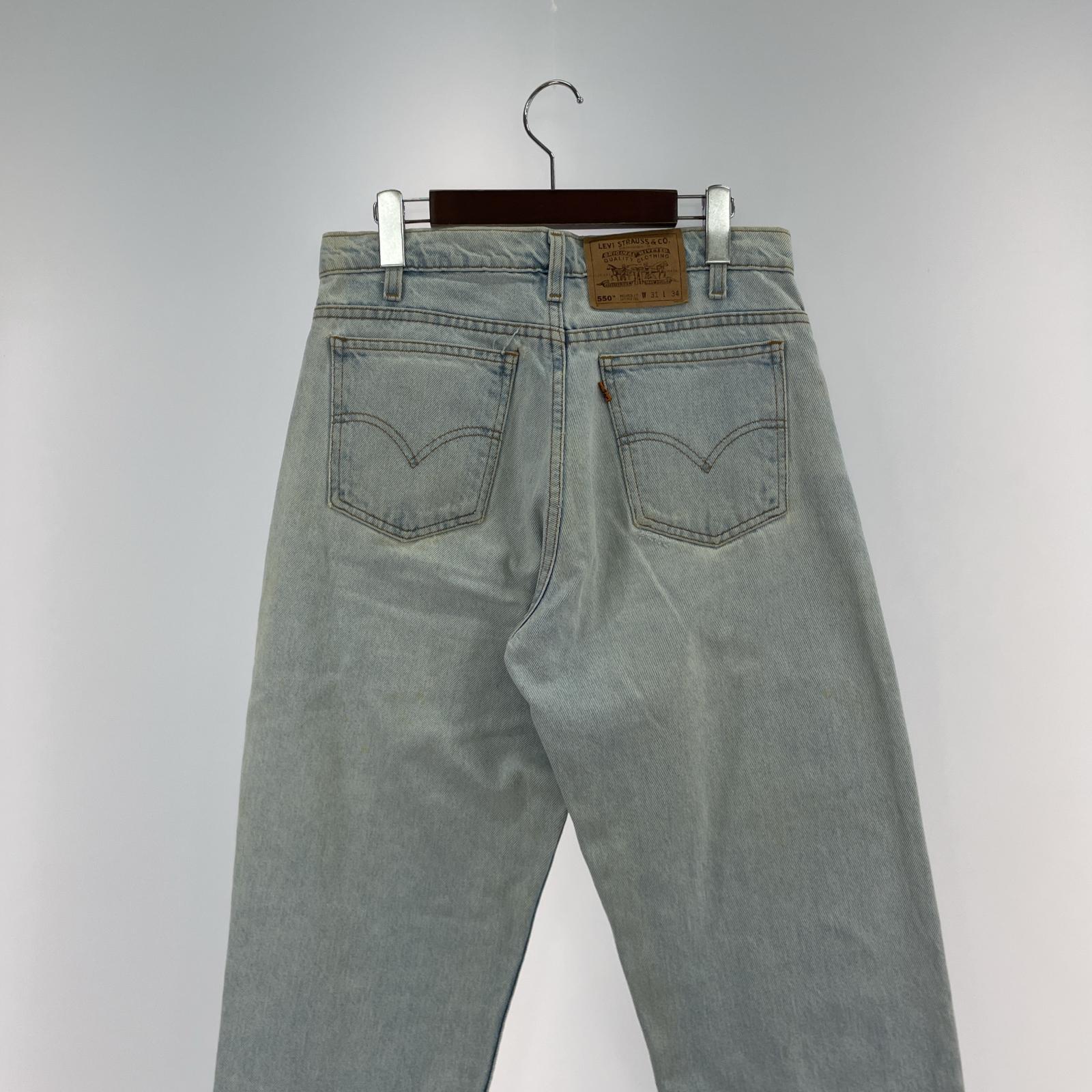 デニムパンツ 550 オレンジタブ 水色 (W31)