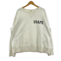 スウェット USAPE L ホワイト L ホワイト