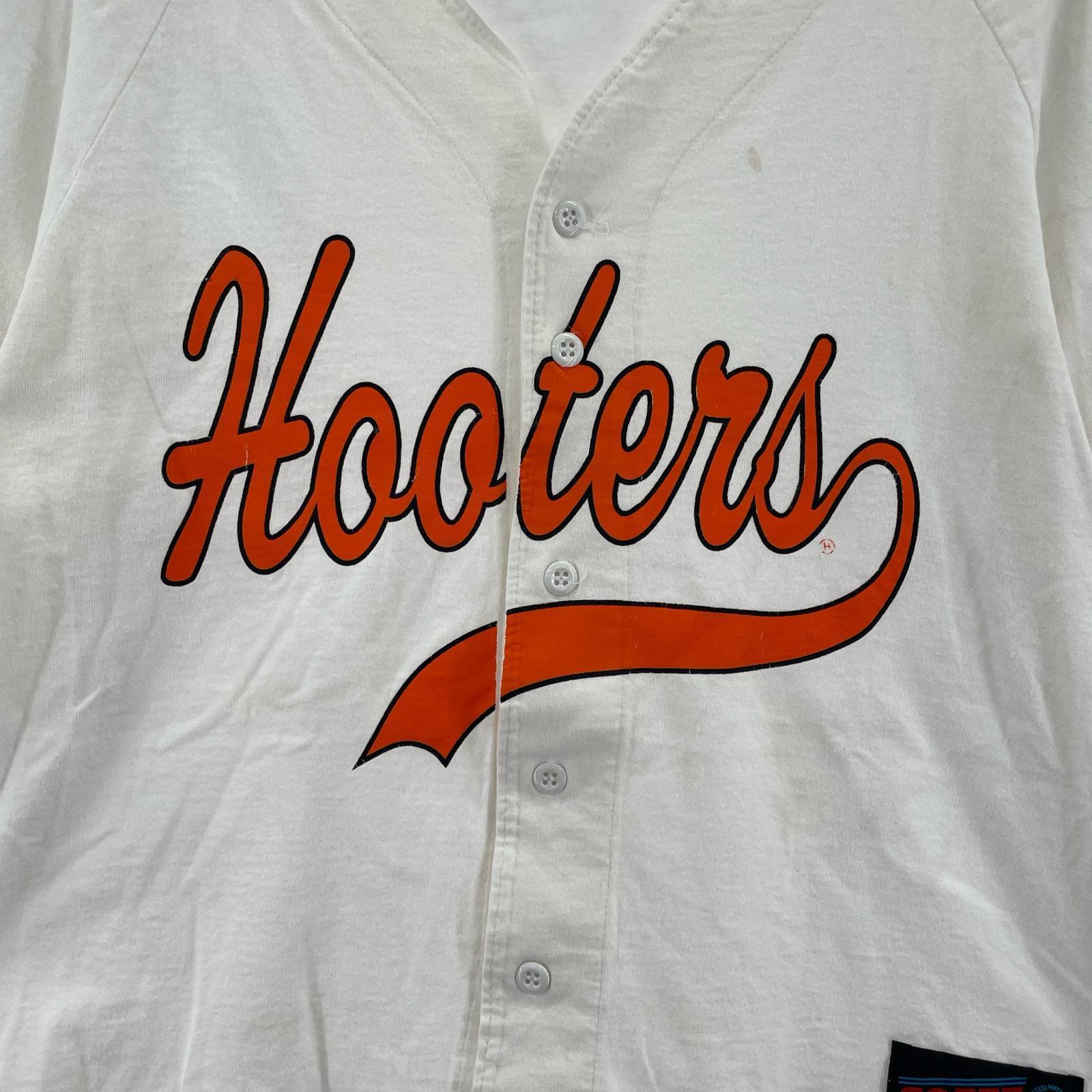 半袖シャツ 90s SOFFE HOOTERS ベースボール 白 (M) M ホワイト