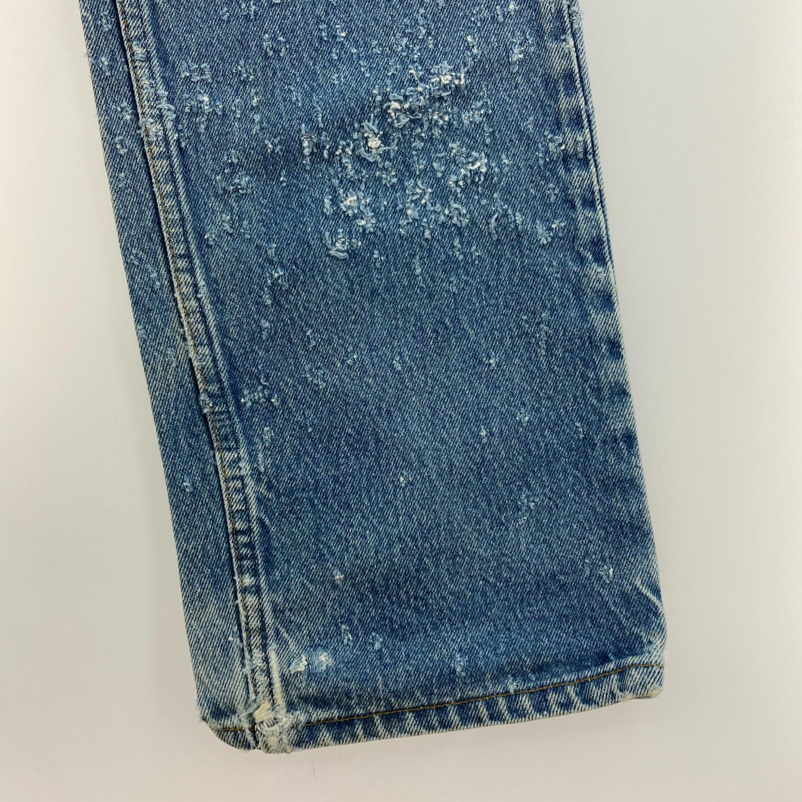 デニムパンツ 501 USA製 32 ネイビー