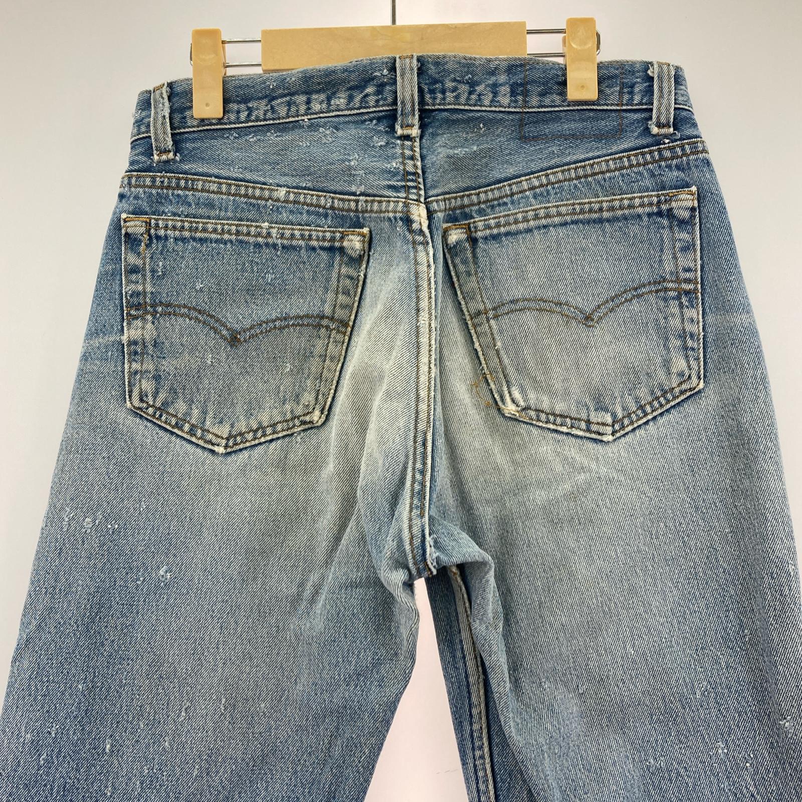 デニムパンツ 501 USA製 32 ネイビー