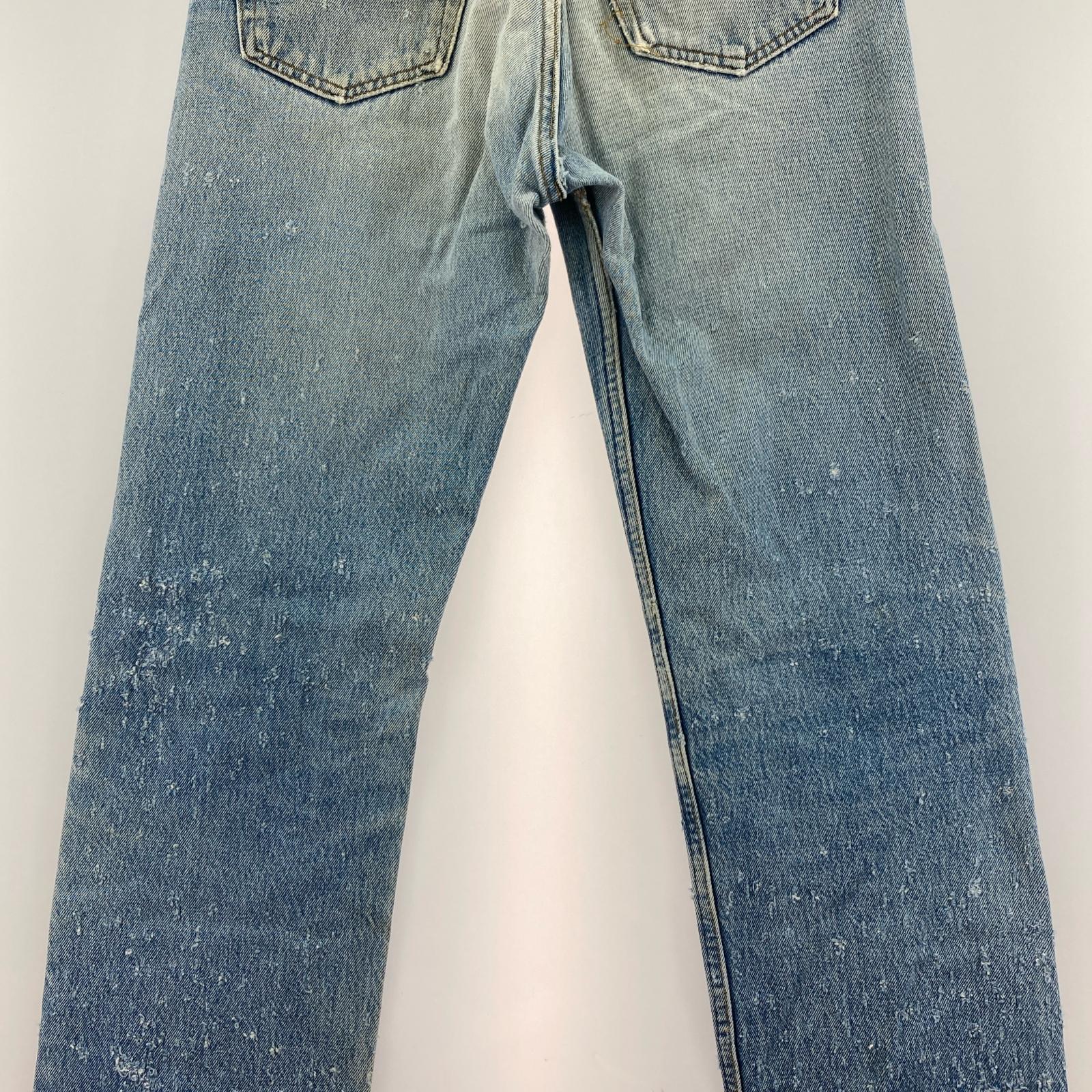 デニムパンツ 501 USA製 32 ネイビー