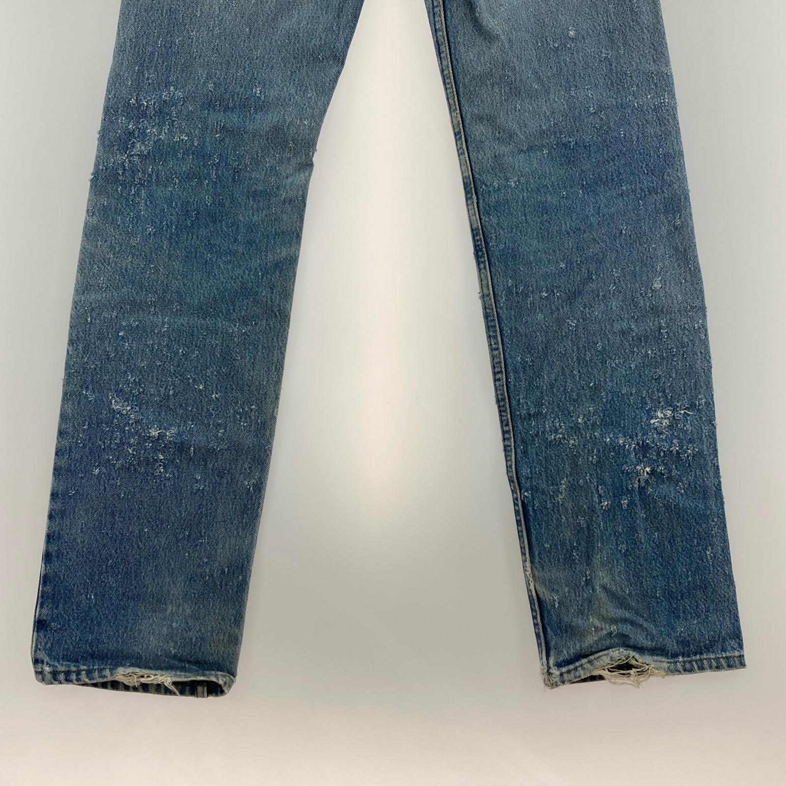 デニムパンツ 501 USA製 32 ネイビー