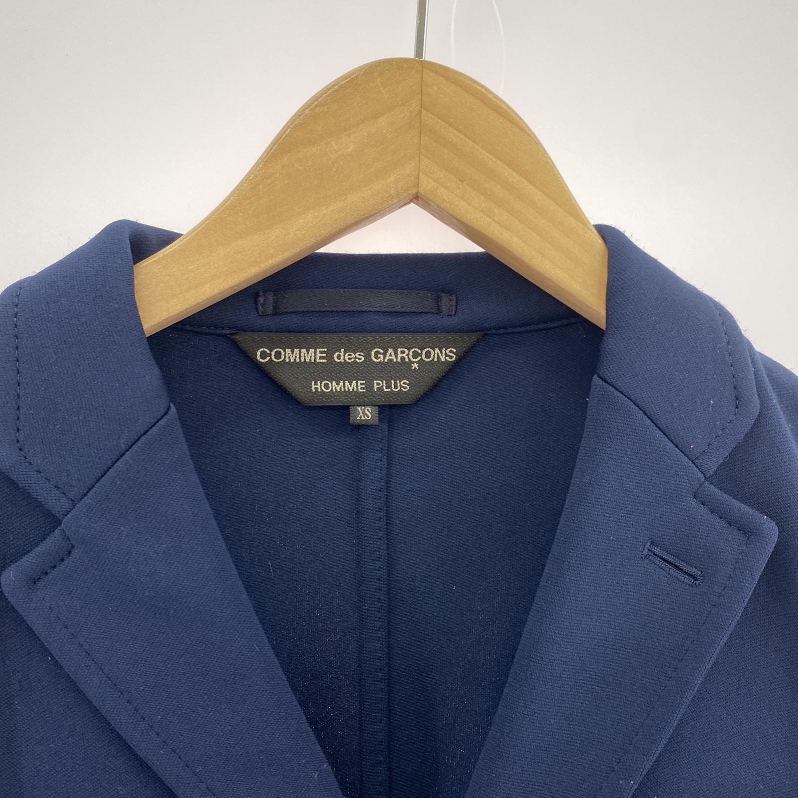 テーラードジャケット COMME des GARCONS マルチボーダー ボンディングテーラードジャケット XS ネイビー×ブラック×レッド AD2010 マルチカラー