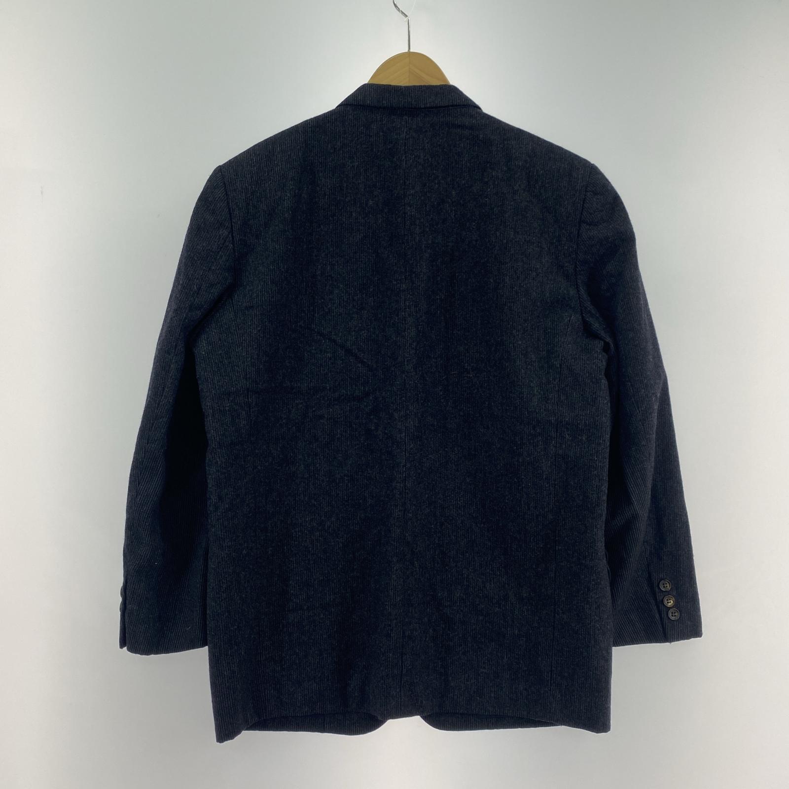 テーラードジャケット COMME des GARCONS 80s~ ストライプ ウールジャケット M グレー M グレー