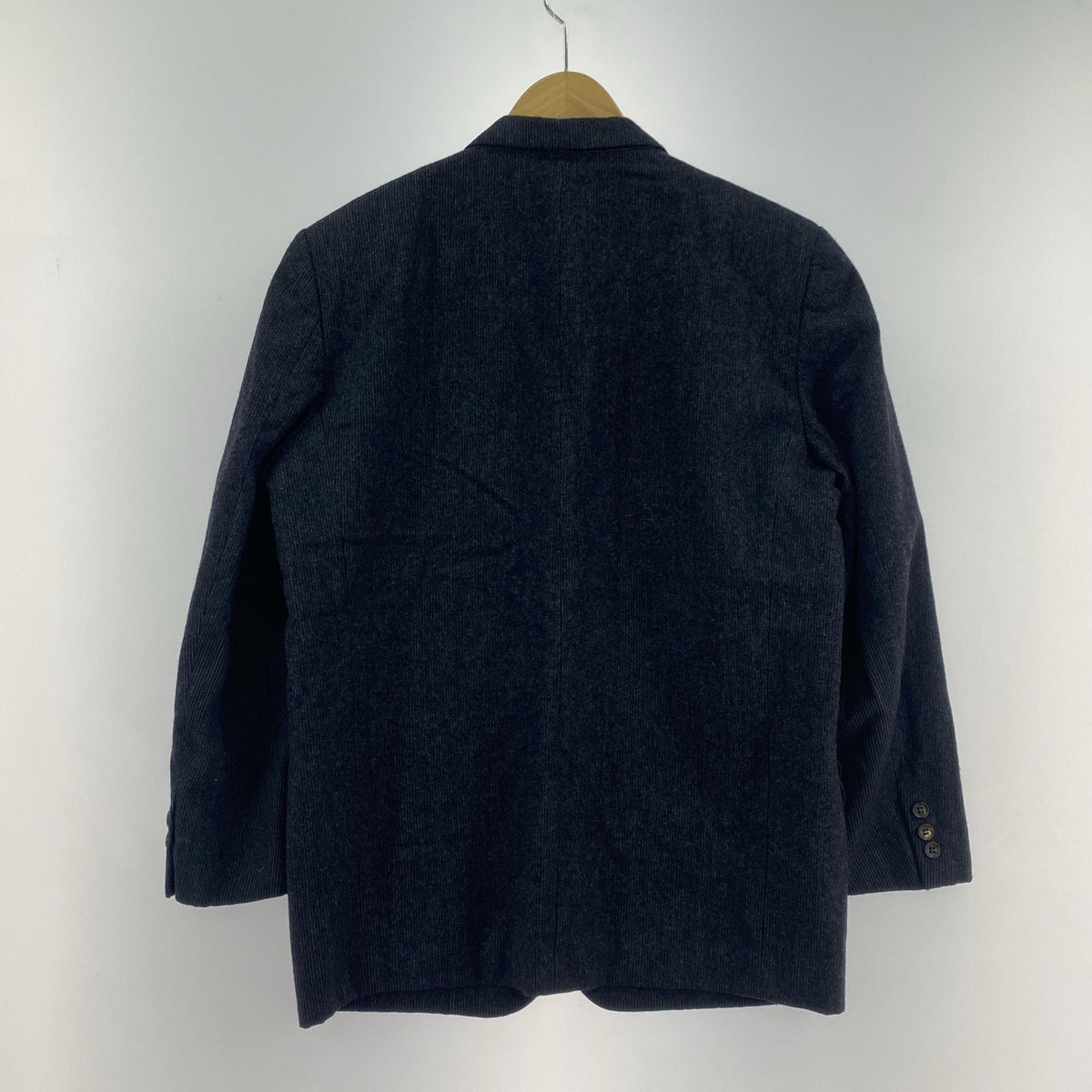 テーラードジャケット COMME des GARCONS 80s~ ストライプ ウールジャケット M グレー M グレー