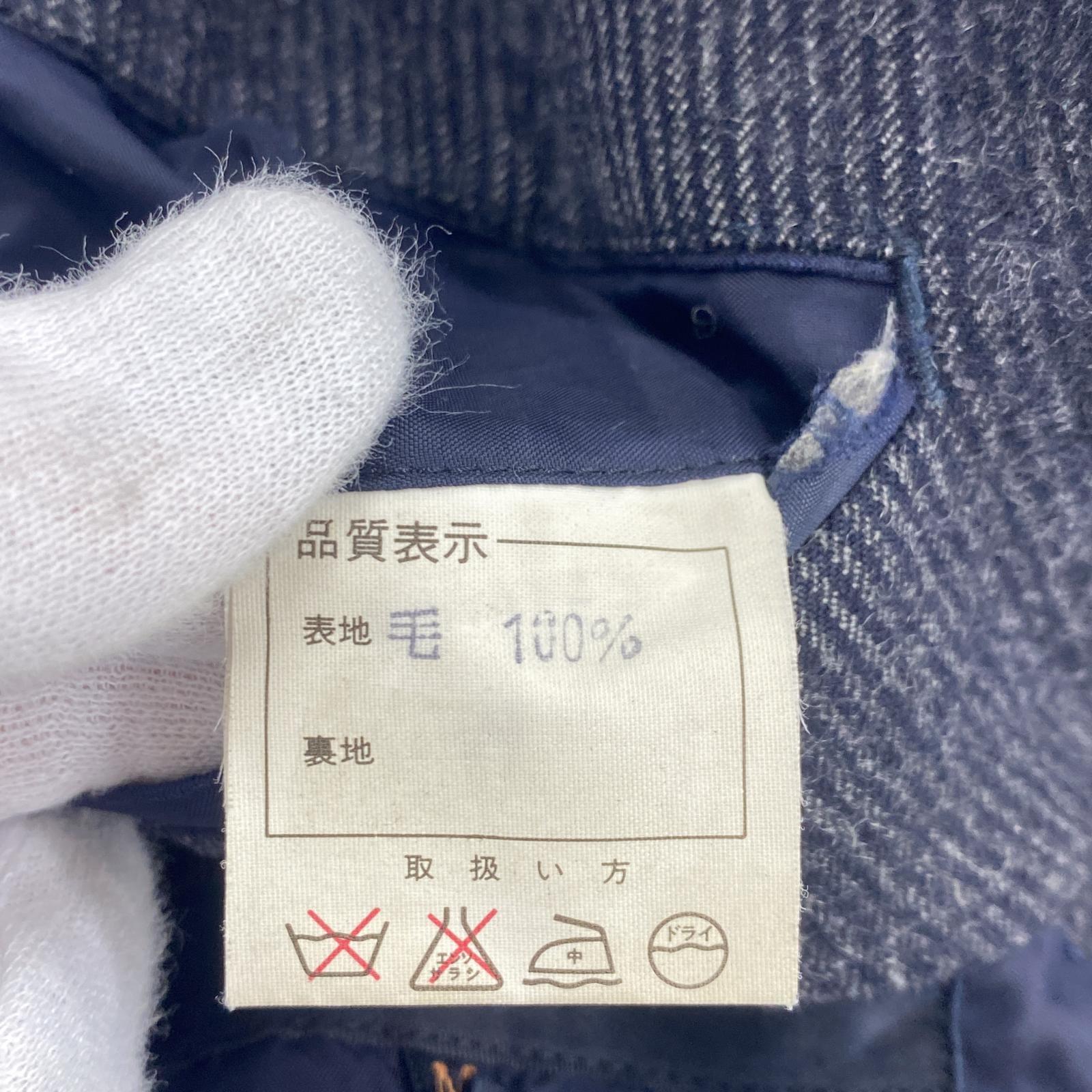 テーラードジャケット COMME des GARCONS 80s~ ストライプ ウールジャケット M グレー M グレー