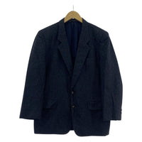 テーラードジャケット COMME des GARCONS 80s~ ストライプ ウールジャケット M グレー M グレー