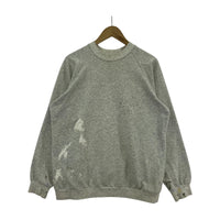スウェット O. FILES OJARDORF×ken iijima ペンキ加工スウェット M グレー M グレー