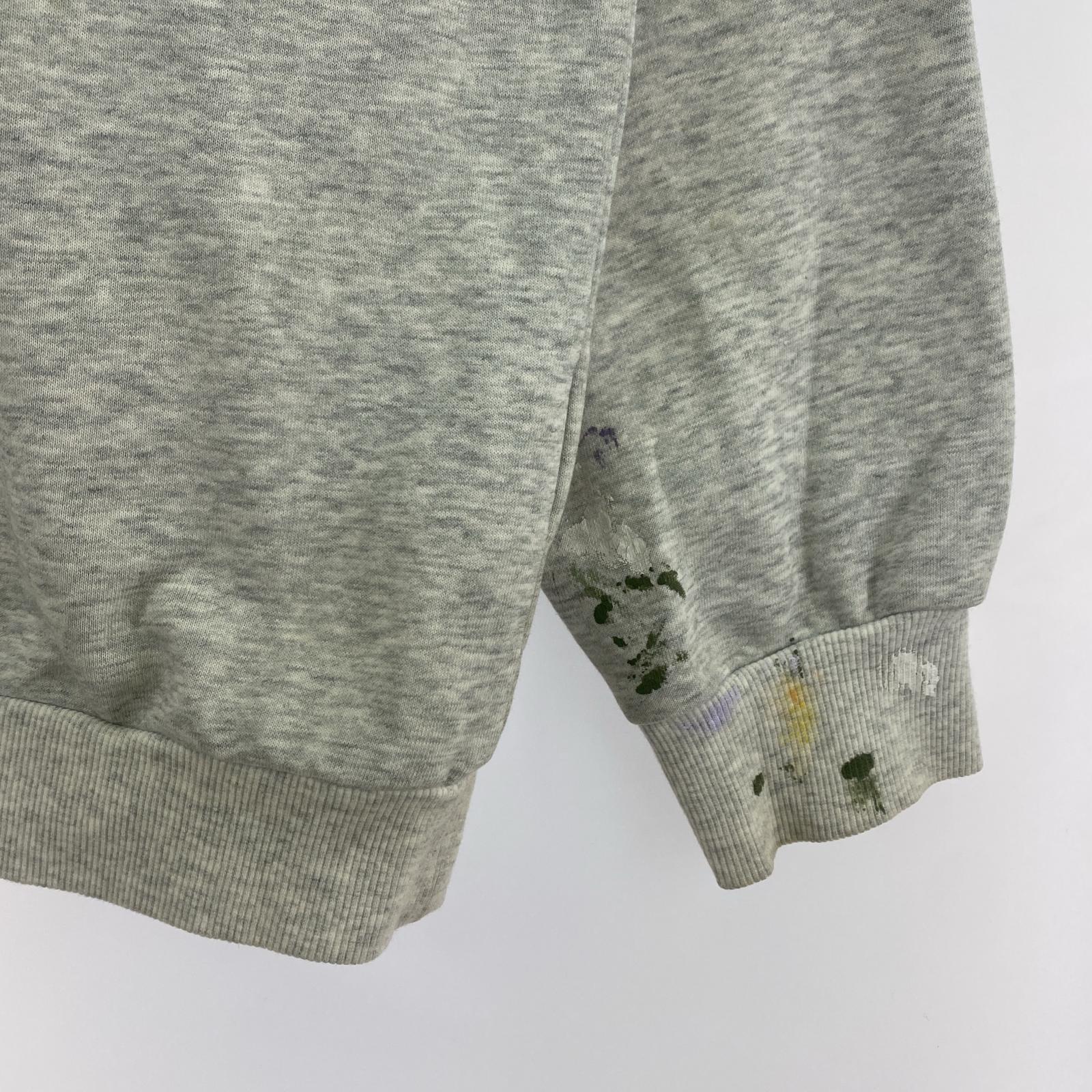 スウェット O. FILES OJARDORF×ken iijima ペンキ加工スウェット M グレー M グレー