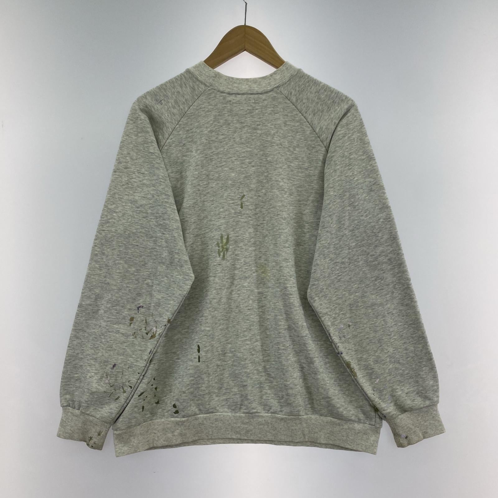 スウェット O. FILES OJARDORF×ken iijima ペンキ加工スウェット M グレー M グレー