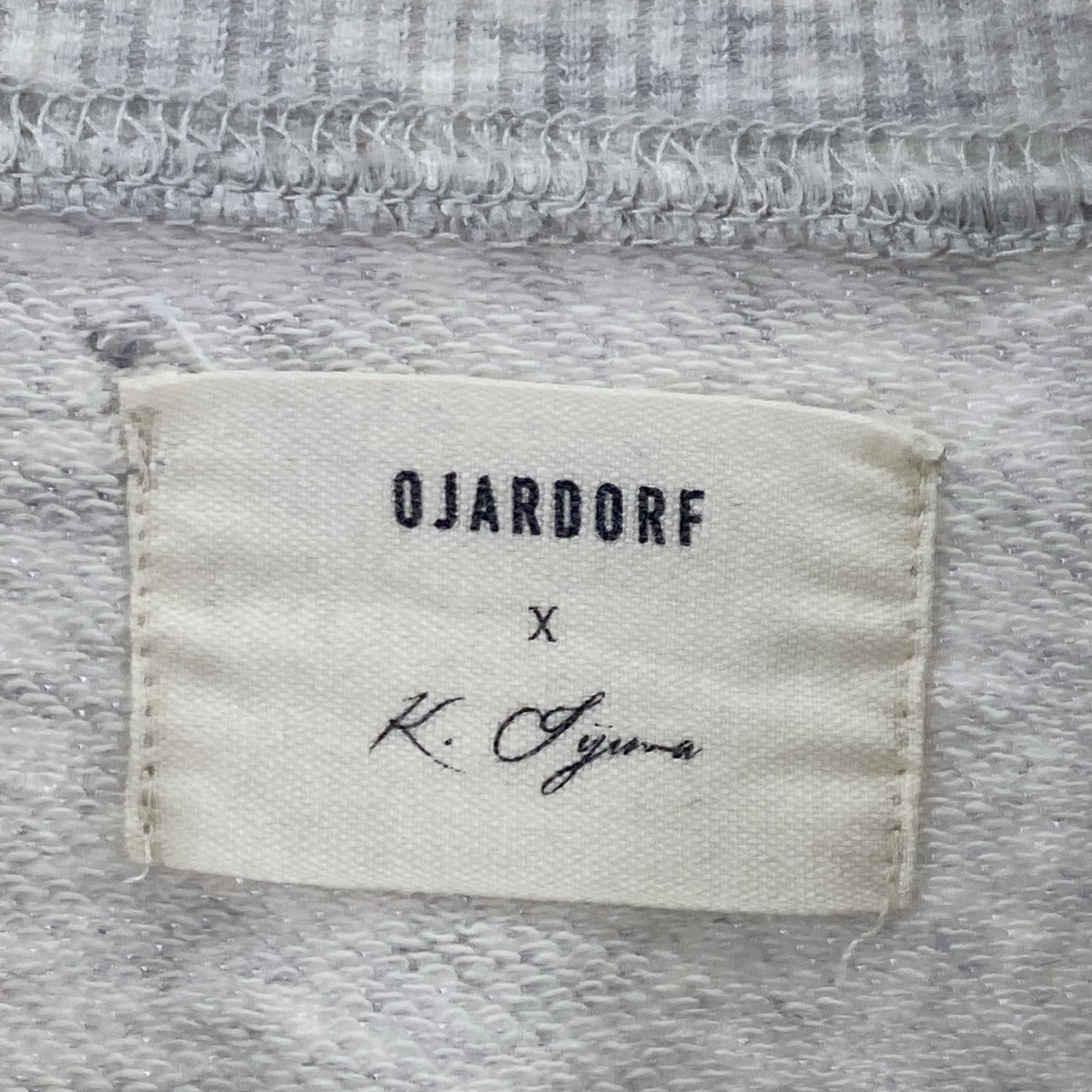 スウェット O. FILES OJARDORF×ken iijima ペンキ加工スウェット M グレー M グレー