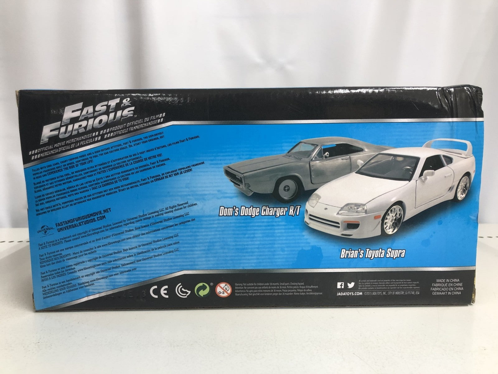 1/24 ドミニク ダッジ・チャージャー R/T& ブライアン トヨタ スープラ スケールカー