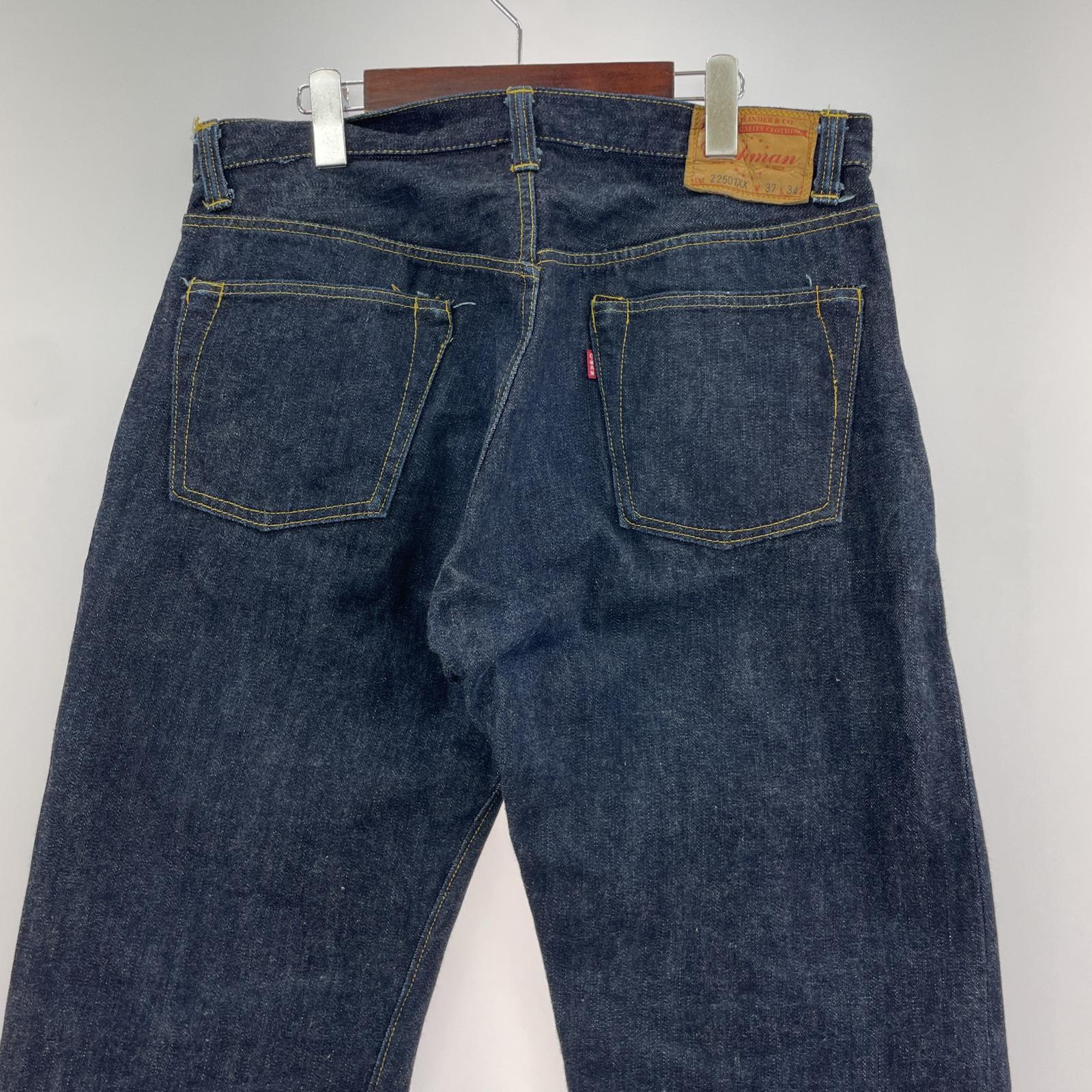 デニムパンツ 22501XX WWII 大戦モデル 13.5oz W37 L34 37 ネイビー
