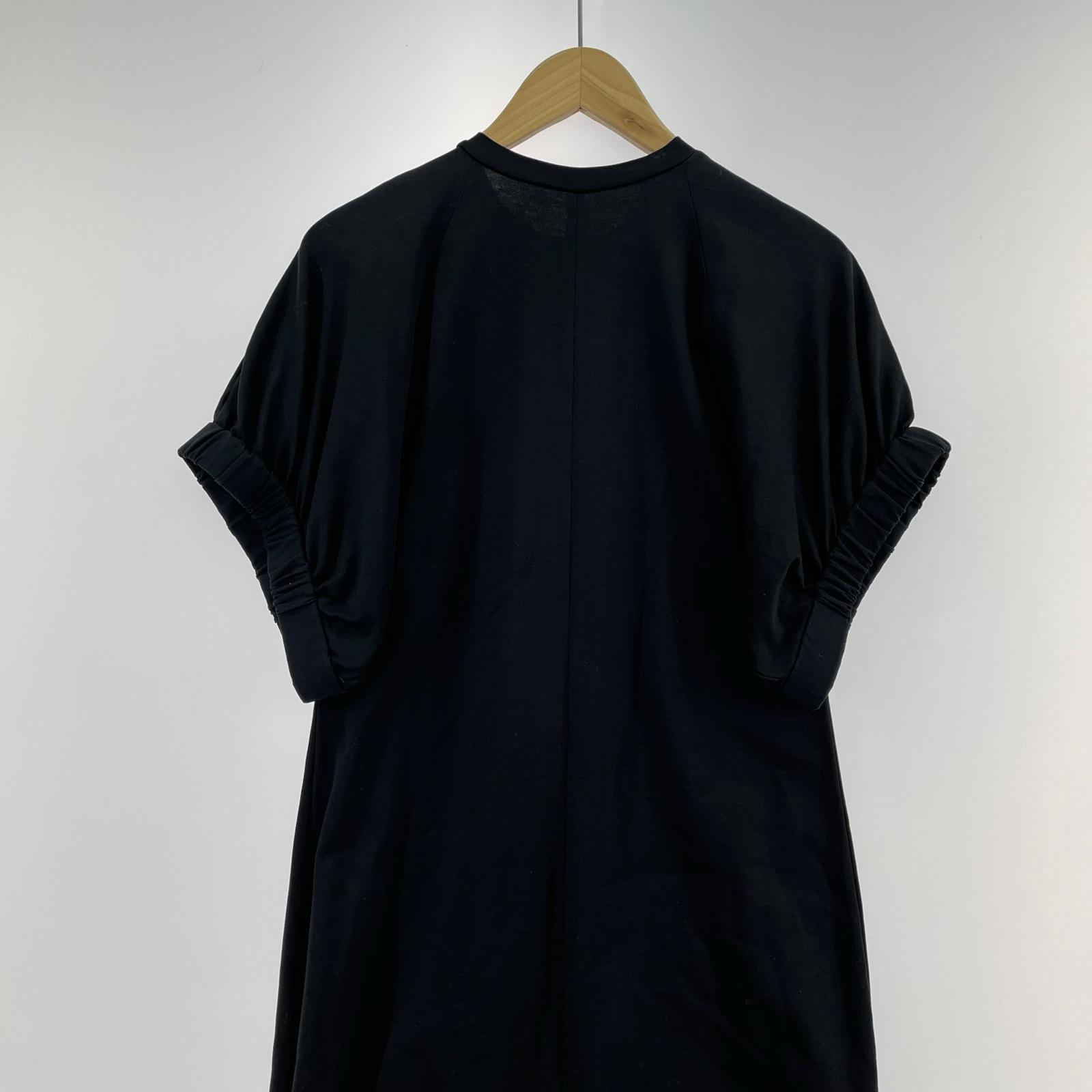 ワンピース SATORU SASAKI ROLL-UP SLEEVE DRESS 黒(2) 2 ブラック