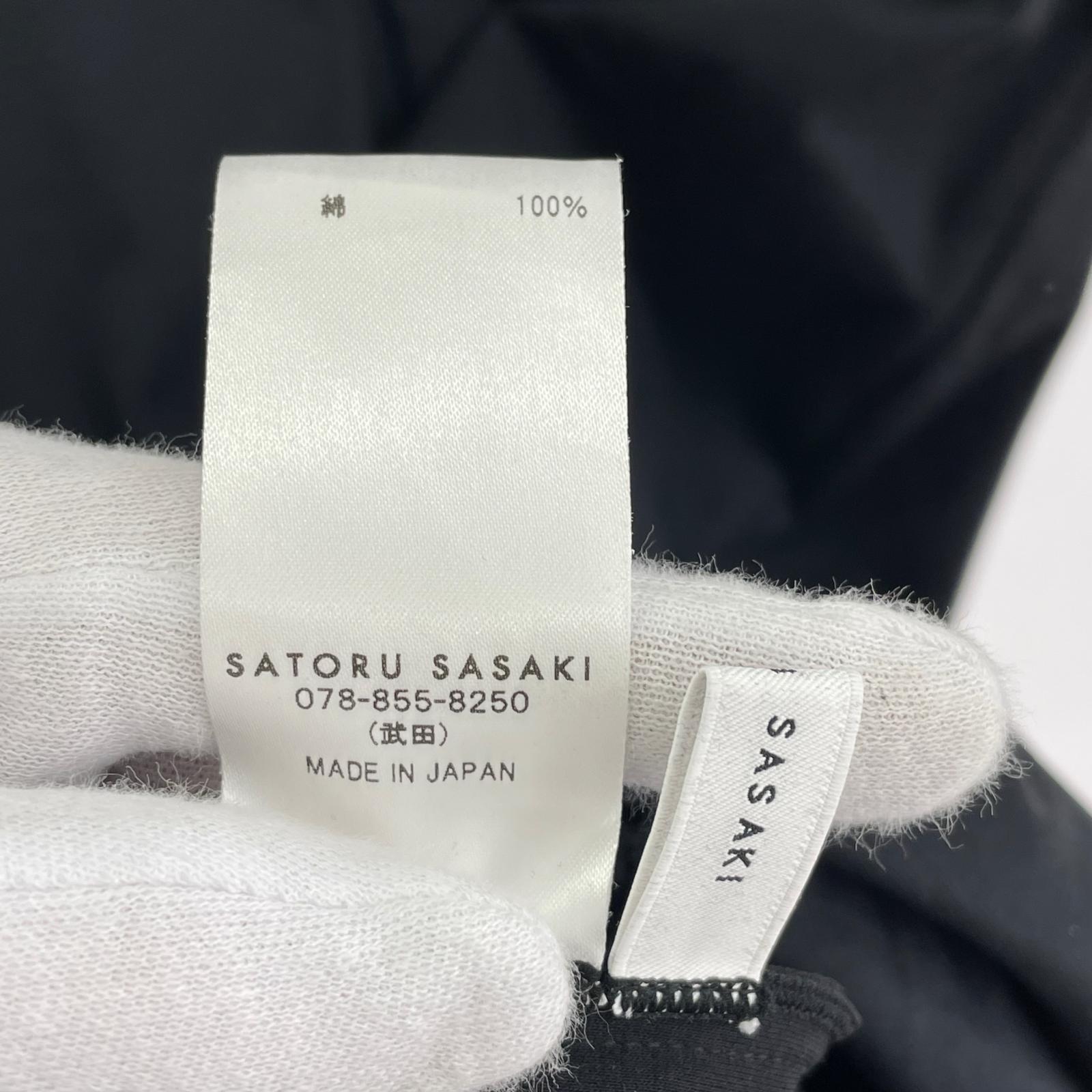 ワンピース SATORU SASAKI ROLL-UP SLEEVE DRESS 黒(2) 2 ブラック