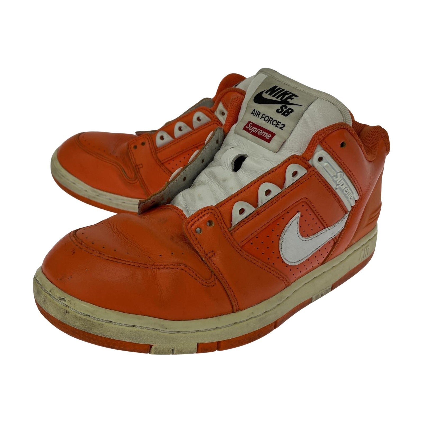 スニーカー Supreme/SB Air force 2 Low/27cm/ORG 27cm (US9 UK8 1/2 EU44) オレンジ