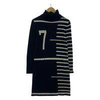 ニット JEAN-PAUL GAULTIER ボーダー タートルネックニット 40 ブラック