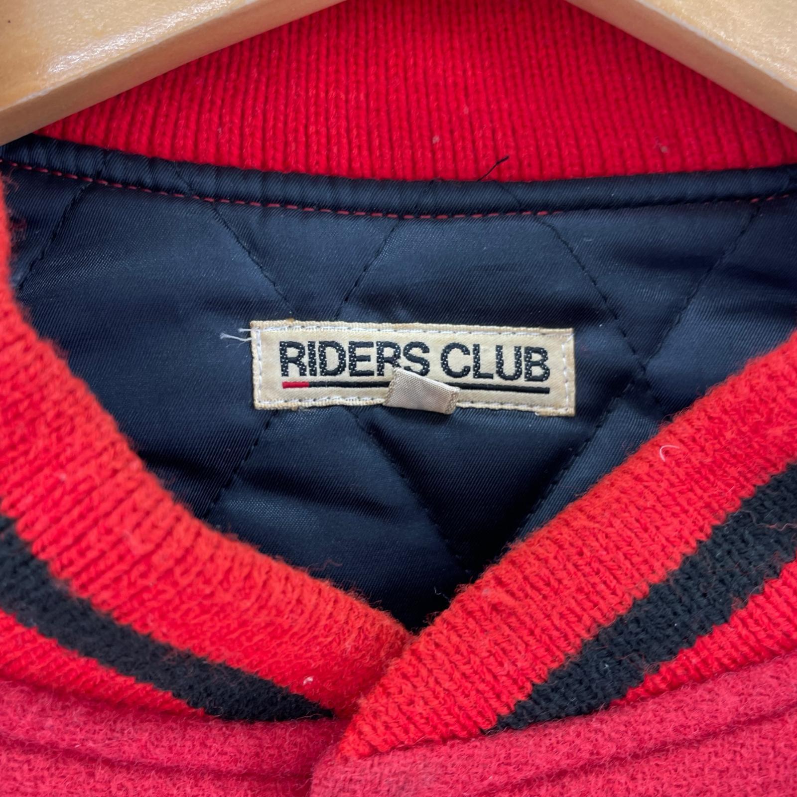 ジャケット RIDERS CLUB ウール/レザー スタジャン レッド L レッド