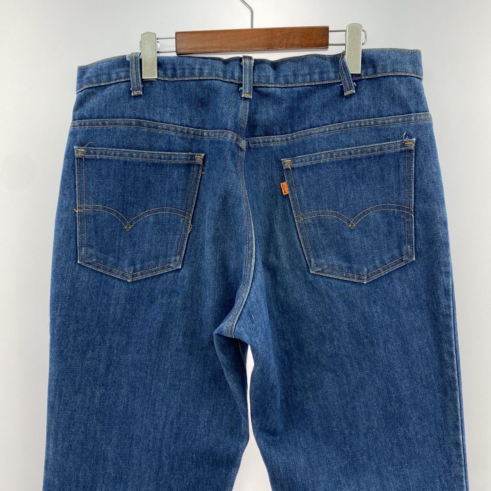 デニムパンツ 70s オレンジタブ42talon W36 36 ブルー