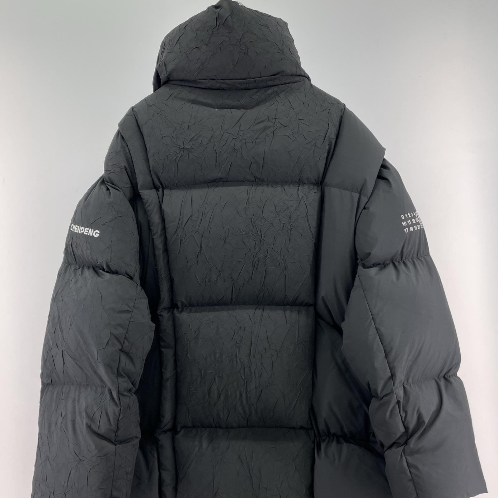 ダウンジャケット MM6 × CHENPENG Down Coat BLK M ブラック