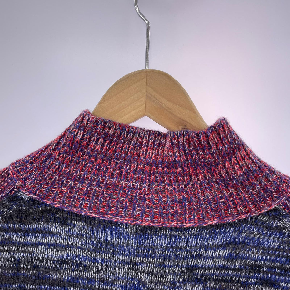 ニット ハイネック NVY XL ネイビー