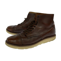 ブーツ JOHNSON BOOTS レザー/レースアップブーツ/9ハーフD/茶 ブラウン