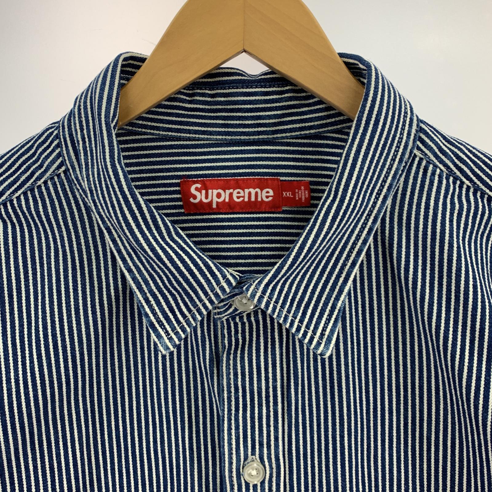 半袖シャツ Loose Fit S/S Denim Painter Shirt ブルー