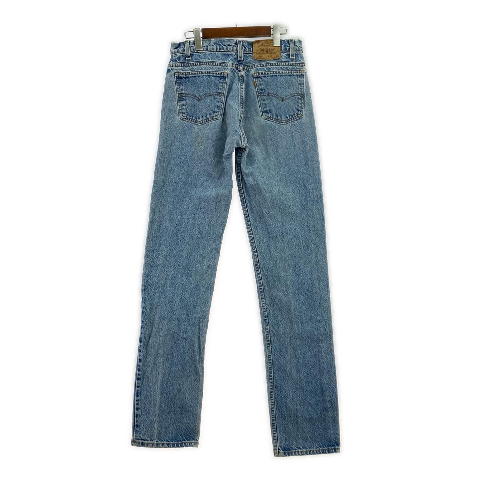 デニムパンツ 90s/505/ボタン裏刻印575/USA製 32 ブルー