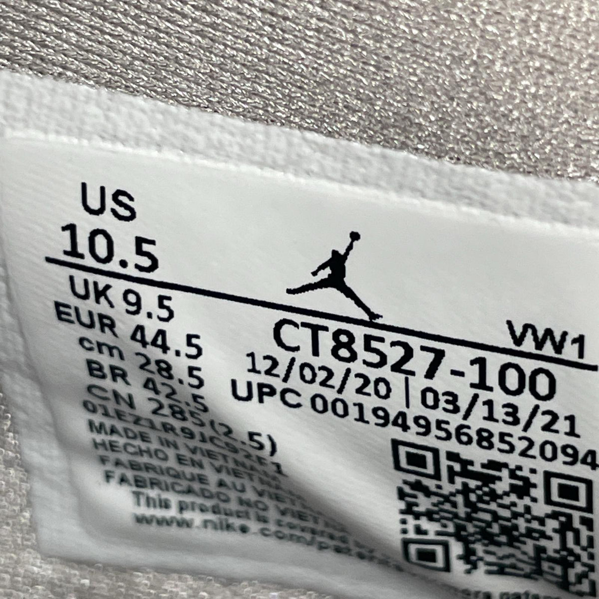 スニーカー Nike Air Jordan 4 Tech White 28.5㎝ 28.5cm (US10 1/2 UK10 EU47)