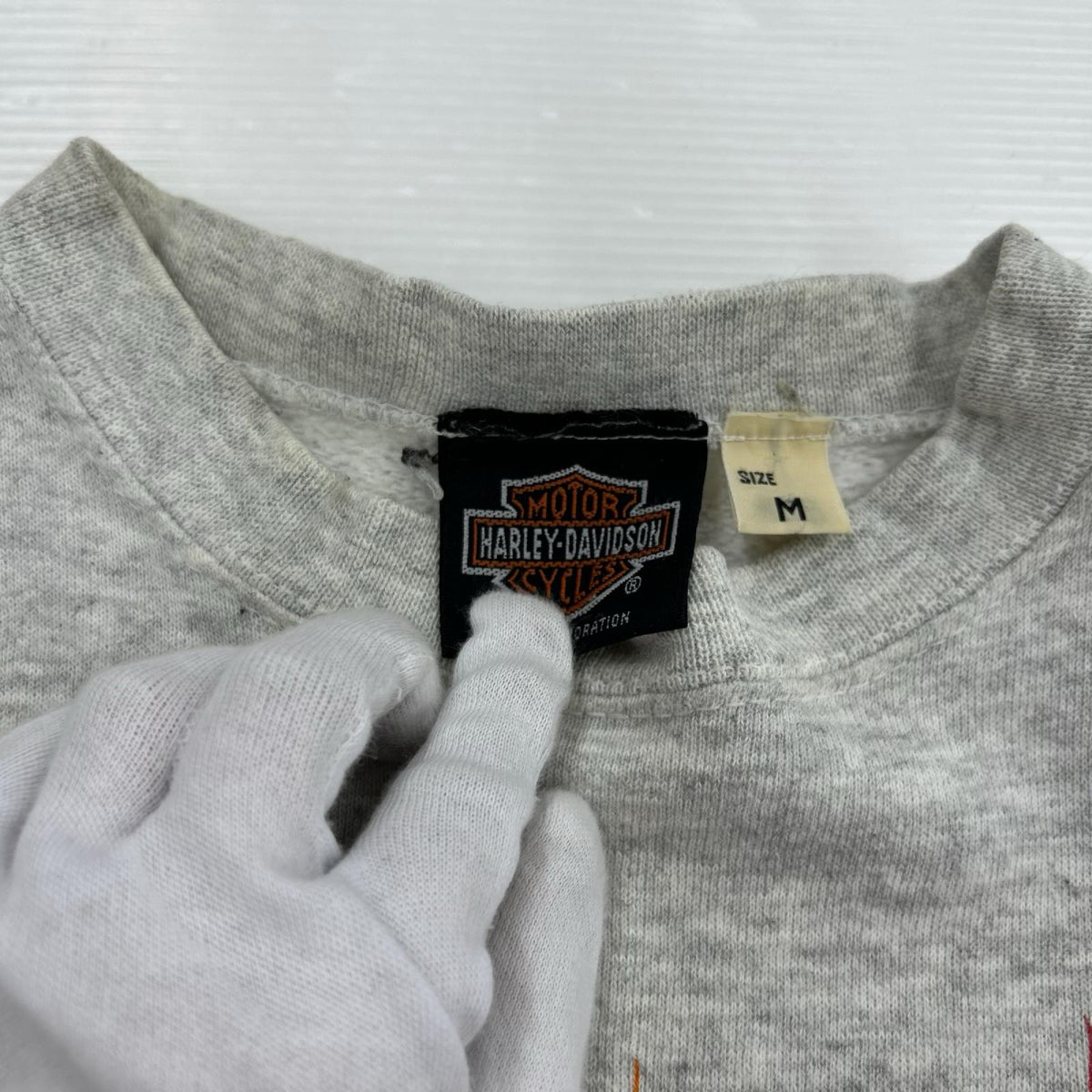 スウェット 90s ファイヤーパターン 灰(M) M グレー