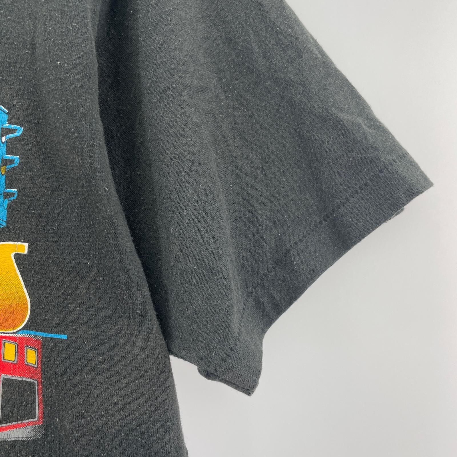 半袖Tシャツ 80s Chevrolet Hot rod 黒(M) M ブラック